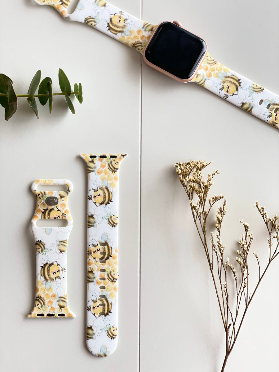 Queen Honey Bee Silicone Watch Band for Apple Watch