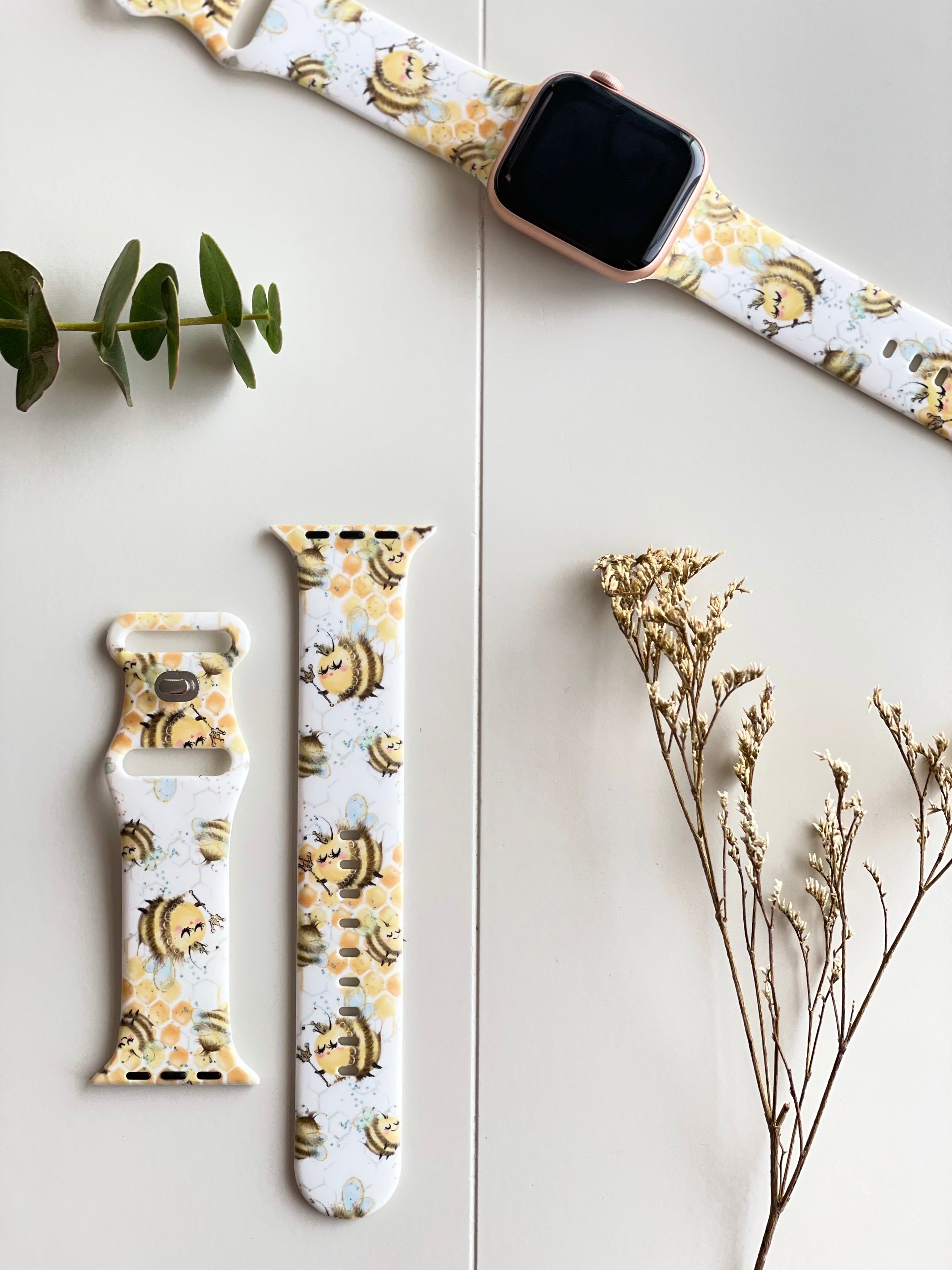 Queen Honey Bee Silicone Watch Band for Apple Watch