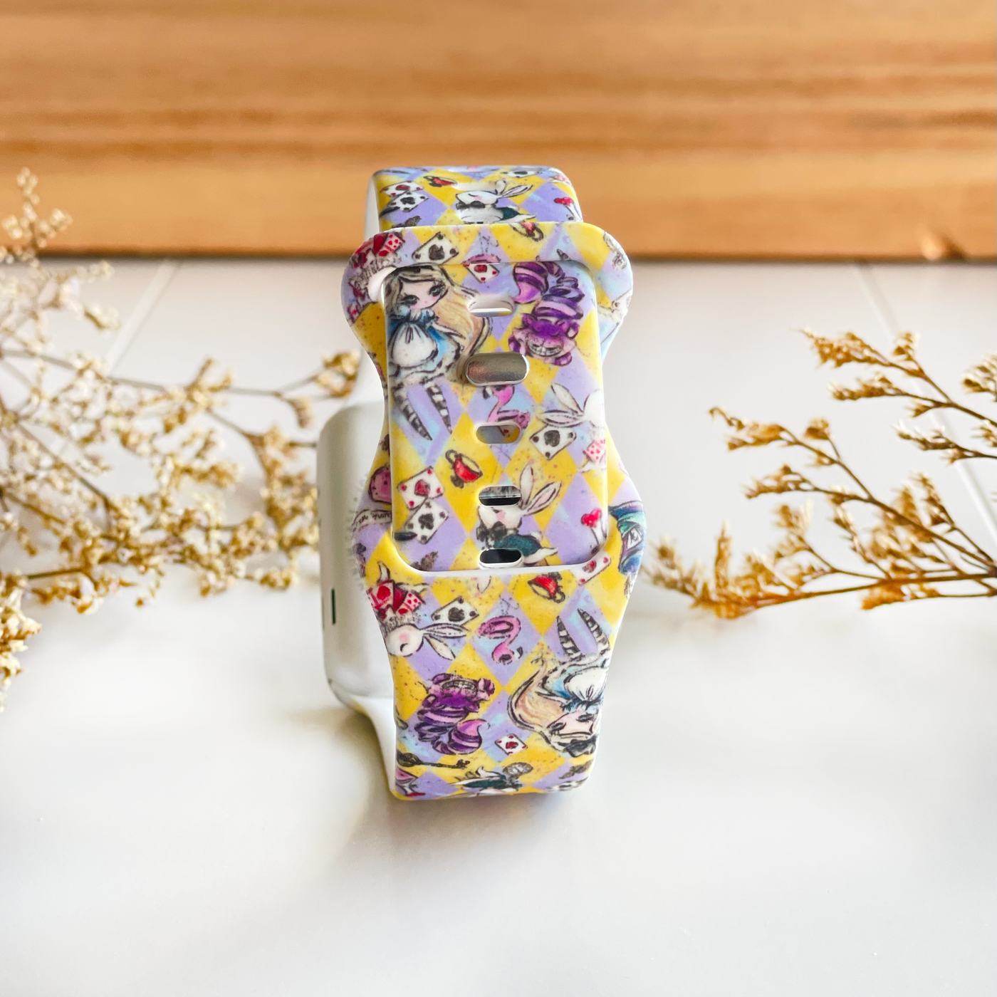 Alice's Wonderland Chevron Apple Watch Band For Apple Watch Ultra and Series 8/7/6/5/4/3/2/1 SE