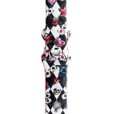 Alice in Wonderland Watch Band - Chess Board - Tweedle Dee Designs
