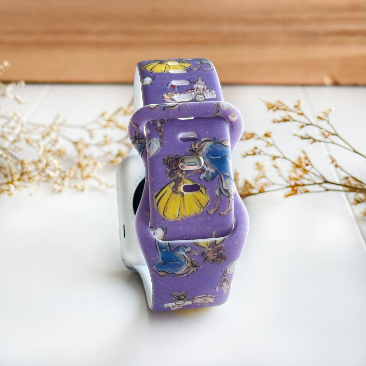 Beauty and the Beast Watch Band - Purple - Tweedle Dee Designs