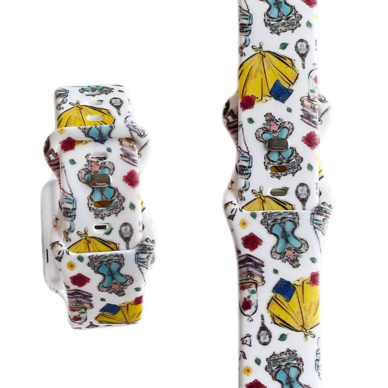 Beauty and the Beast Watch Band - Yellow Dress - Tweedle Dee Designs