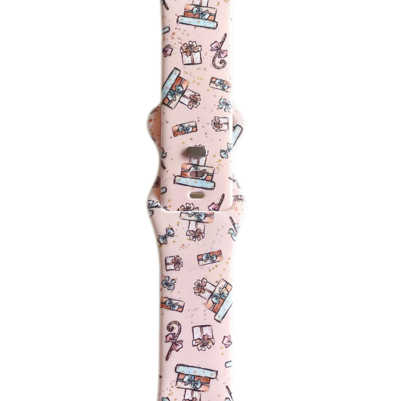 Christmas Present Watch Band - Pink - Tweedle Dee Designs