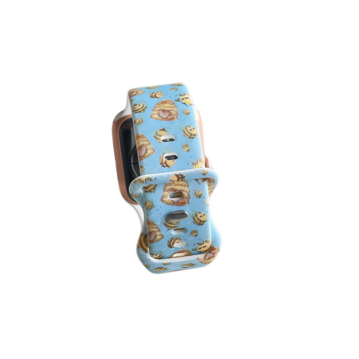 Honey Bee Watch Band - Blue - Tweedle Dee Designs