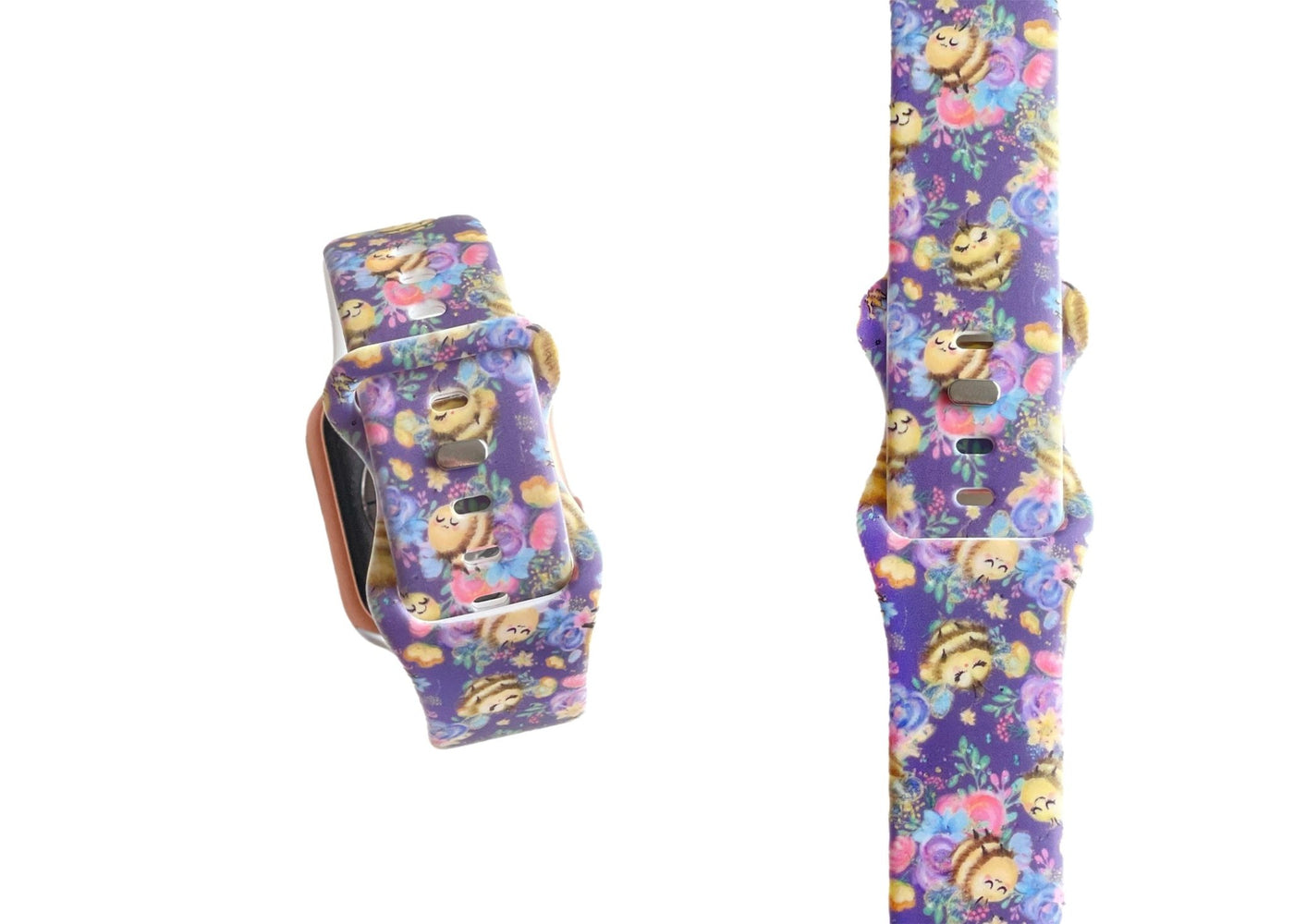 Honey Bee Watch Band - Floral - Tweedle Dee Designs