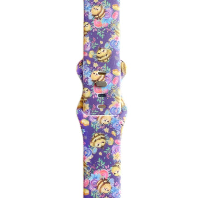 Honey Bee Watch Band - Floral - Tweedle Dee Designs