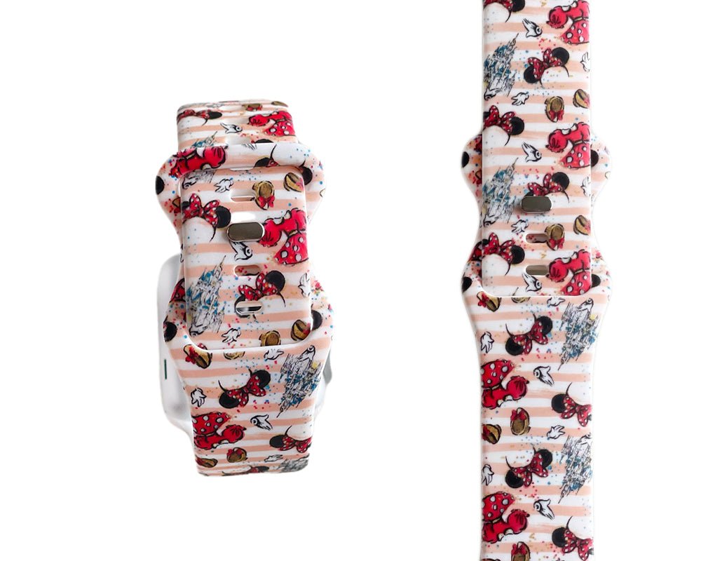 Mouse Watch Band - Pink - Tweedle Dee Designs