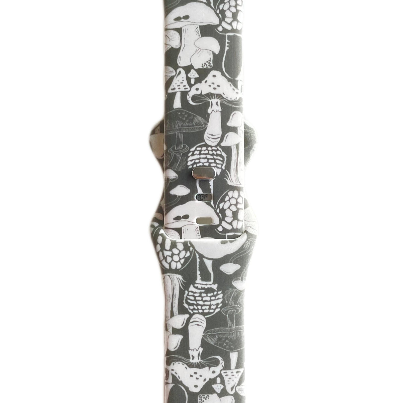 Mushroom Watch Band - Gray - Tweedle Dee Designs