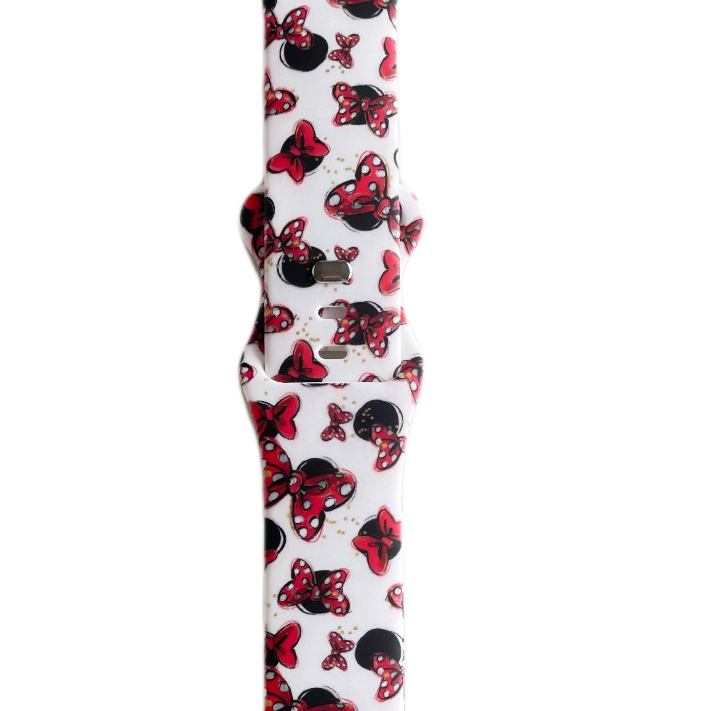 Red Bow Watch Band - Mouse - Tweedle Dee Designs