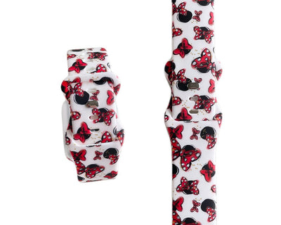 Red Bow Watch Band - Mouse - Tweedle Dee Designs