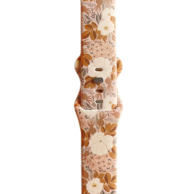 FLORA FOREST BROWN BOHO STYLE Apple Watch Band For Apple Watch Ultra and Series 8/7/6/5/4/3/2/1 SE